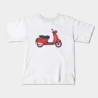 Vespa Scooter Matic Kids T-Shirt